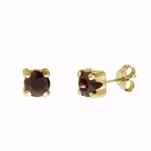 Gold earrings 10kt, 01-5BO